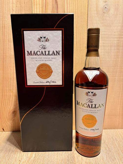 The Macallan Whisky Re-awakening 12y - 286/1002 - 2009, Verzamelen, Wijnen, Ophalen of Verzenden
