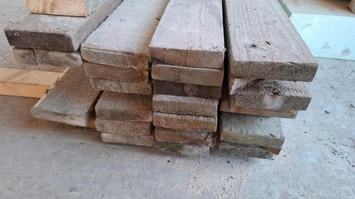 Voliege planken niet geschaafd RNG, Tuin en Terras, Palen, Balken en Planken, Planken, Ophalen