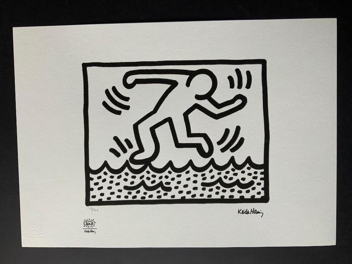 Keith Haring genummerde litho, Antiek en Kunst, Kunst | Litho's en Zeefdrukken, Verzenden