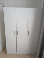 Witte kledingkast, Huis en Inrichting, Gebruikt, 100 tot 150 cm, Met hangruimte, Ophalen of Verzenden