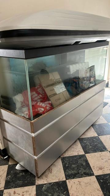 Grote aquarium gratis op te halen GERESERVEERD, Dieren en Toebehoren, Ophalen, Gebruikt