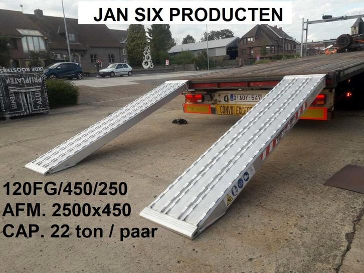 Alu. oprijplaten 2500 x 450 cap 22000 kg / paar, Auto-onderdelen, Vrachtwagen-onderdelen, Ophalen