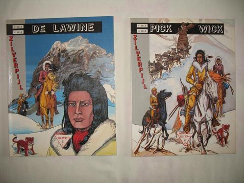 Zilverpijl, Frank Sels, nrs 1 en 2 Blitz + originele zinken, Boeken, Stripverhalen, Zo goed als nieuw, Meerdere stripboeken, Ophalen of Verzenden