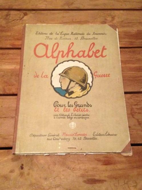 "Alphabet de la Guerre" van Frontschilder Allard l'Olivier, Verzamelen, Militaria | Algemeen, Overige soorten, Kunstobject, Ophalen of Verzenden