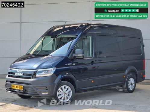 MAN TGE 3.180 Automaat L3H3 Starlight Blue LED Velgen Groot, Auto's, Bestelwagens en Lichte vracht, Bedrijf, Te koop, Achteruitrijcamera