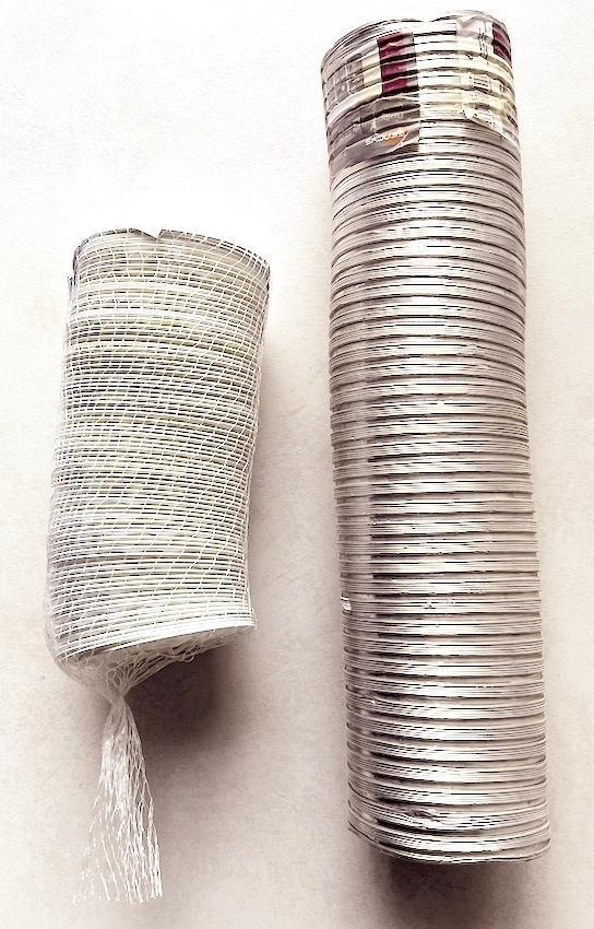 Flexibel afvoer voor dampkap, droogkast,ventilatie, Doe-het-zelf en Bouw, Buizen en Afvoer, Nieuw, Afvoer, Aluminium, Minder dan 2 meter