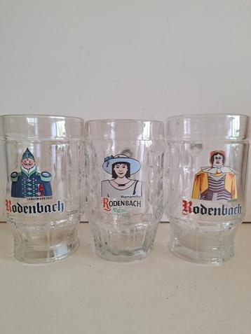 3 verschillende 0,5l Batjesglazen brouwerij Rodenbach, Enlèvement ou Envoi, Comme neuf