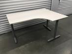 Hoek bureau galant ikea wit, Ophalen, In hoogte verstelbaar, Gebruikt, Bureau