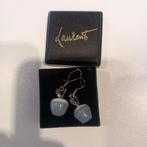 Boucles d'oreilles en argent 925 avec pierre de pomme, Enlèvement ou Envoi, Comme neuf, Argent, Argent