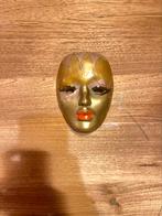 Decoratief Venetiaans Masker in Messing, Antiek en Kunst, Curiosa en Brocante, Ophalen of Verzenden