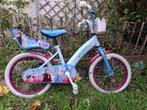 Kinderfiets Frozen 16 inch met helm en zijwieltjes, Fietsen en Brommers, Ophalen, Zo goed als nieuw, 16 tot 20 inch, Zijwieltjes