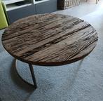 Mooie grote salontafel met houtnerven ongeveer 1m en 5 dia, Huis en Inrichting, Tafels | Salontafels, Ophalen, Zo goed als nieuw