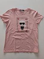 T-shirt rose Karl Lagerfeld taille M, Kleding | Dames, T-shirts, Ophalen of Verzenden, Zo goed als nieuw, Roze
