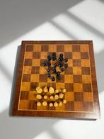 Vintage houten schaakbord in padoek hout, Ophalen of Verzenden