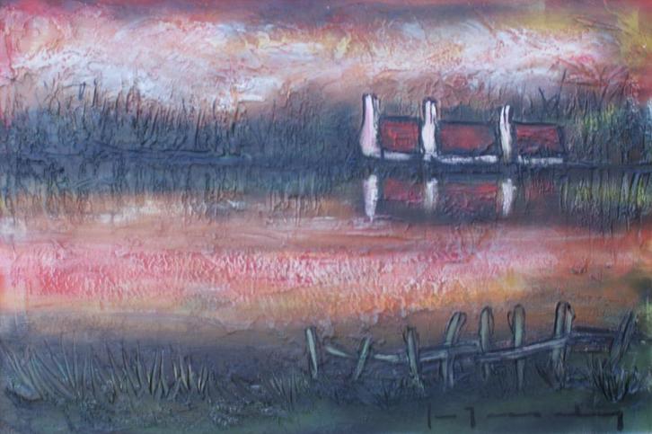 Stefaan Tessely (1933): Landschap (141 x 101 cm), Antiek en Kunst, Kunst | Schilderijen | Klassiek, Ophalen