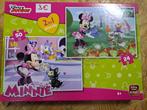 Puzzel Minnie Mouse (disney jr) vanaf 4 jaar, Ophalen, 10 tot 50 stukjes, Zo goed als nieuw, 4 tot 6 jaar