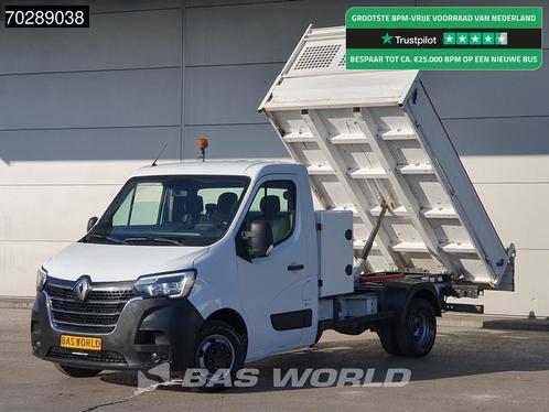 Renault Master 145PK Open Laadbak met Kist Dubbellucht 3,5t, Auto's, Bestelwagens en Lichte vracht, Bedrijf, Te koop, Airconditioning