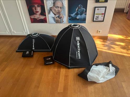 Elinchrom Softboxen Deep Octa 100cm + Recta 60x80cm, Audio, Tv en Foto, Fotografie | Fotostudio en Toebehoren, Gebruikt, Overige typen