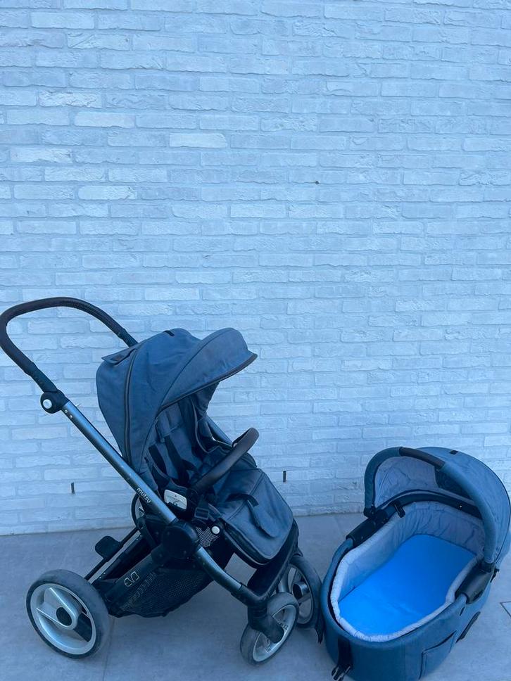 Buggy Mutsy evo farmer,draagmand + accessoires (voetenzak,…), Kinderen en Baby's, Kinderwagens en Combinaties, Zo goed als nieuw