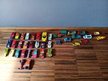 Verzameling oude Matchbox autootjes jaren 60-70 beschikbaar voor biedingen