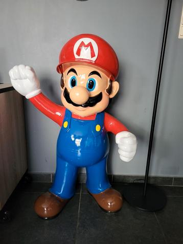 Mario bros figurine resine statue 1m