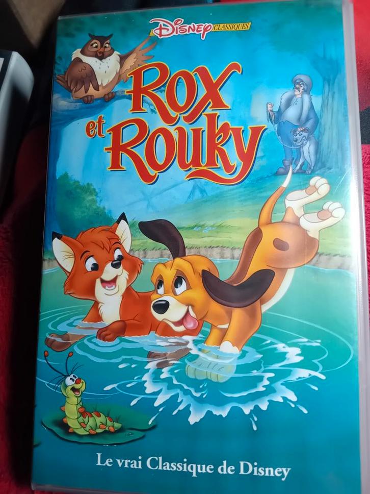 Originele VHS-tape „Rox and Rouky”, Cd's en Dvd's, VHS | Film, Gebruikt, Overige genres, Alle leeftijden, Ophalen of Verzenden