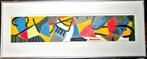 C.K. Appel  ' 53 " Heads " olieverf op hout 9 x 44 cm, Verzenden