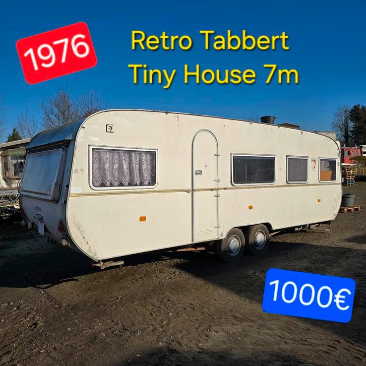 Caravan Tabbert 7m werfkeet camping chassis tiny house bouw, Caravans en Kamperen, Caravanaccessoires, Ophalen