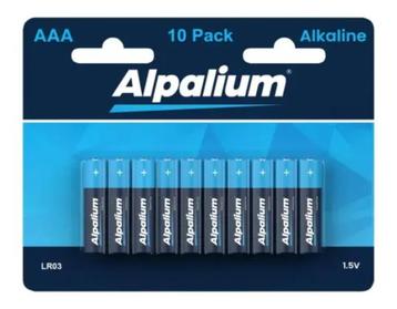 AAA Alkaline Batterijen – Alpalium – 10-Pack – 1,5V – Nieuw beschikbaar voor biedingen