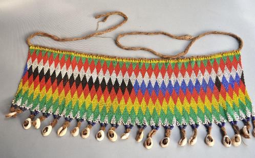Fraaie "cache sexe"; kralenrokje, DR Congo, 1960-70, Antiek en Kunst, Kunst | Niet-Westerse kunst, Ophalen of Verzenden