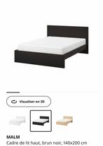Lit IKEA Malm 140cm sur 200 couleur brun, Maison & Meubles, Chambre à coucher | Lits
