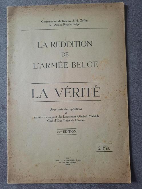 De overgave van het Belgisch leger : De waarheid, Boeken, Oorlog en Militair, Gelezen, Algemeen, Tweede Wereldoorlog, Ophalen