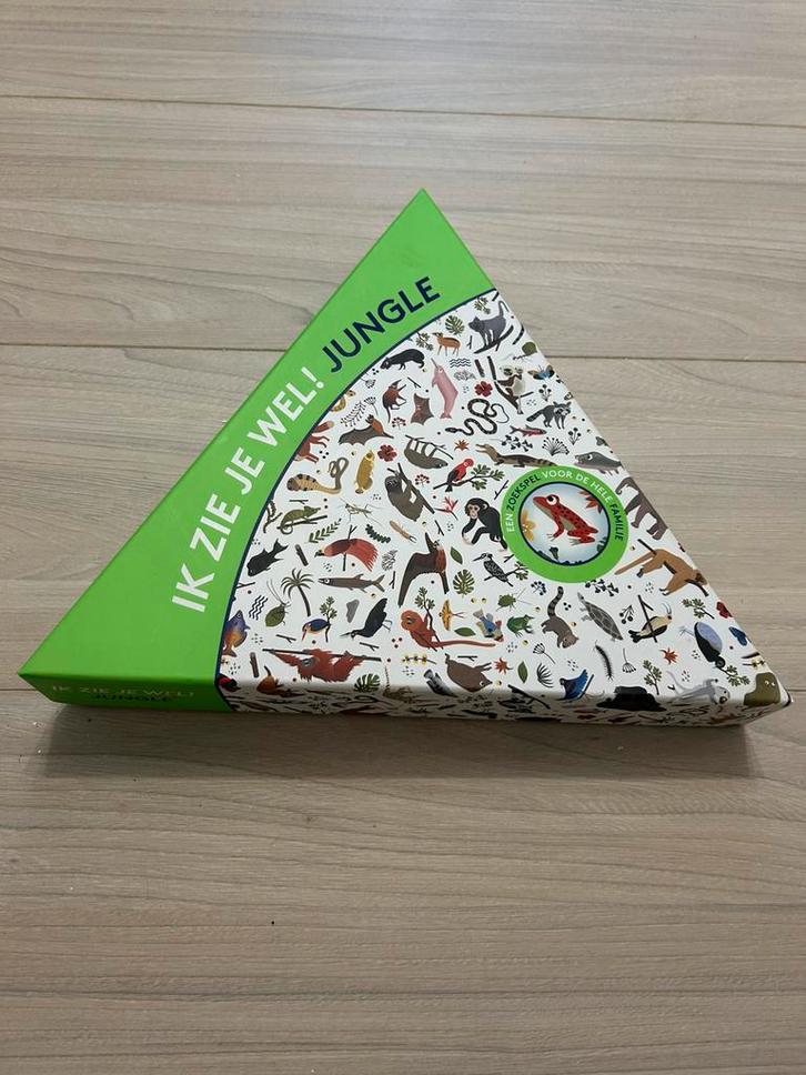 Ik zie je wel! JUNGLE —> zoekspel, Hobby en Vrije tijd, Gezelschapsspellen | Bordspellen, Zo goed als nieuw, Ophalen of Verzenden