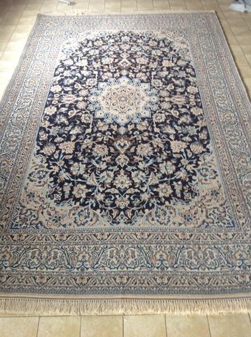 Magnifique tapis persan Nain, Crème, 200 cm ou plus, 150 à 200 cm, Comme neuf