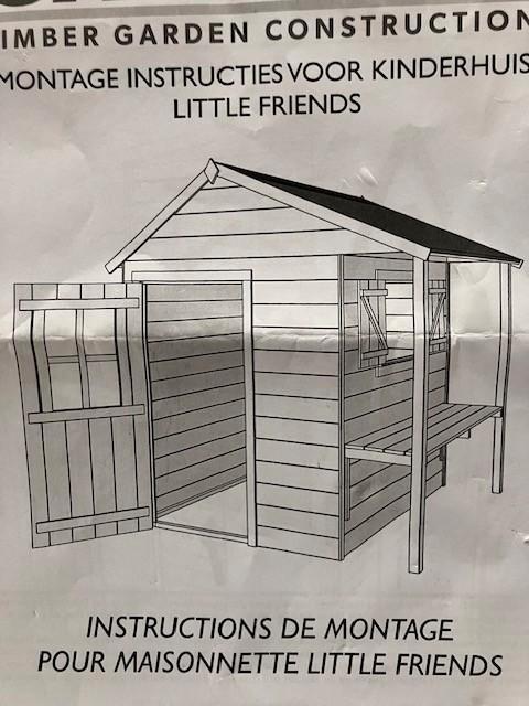 Tuinhuis / speelhuis, Kinderen en Baby's, Speelgoed | Buiten | Speelhuisjes, Nieuw, Hout, Ophalen