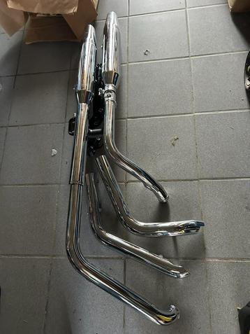 2 lignes de pots d echappements complet pour harley davidson beschikbaar voor biedingen