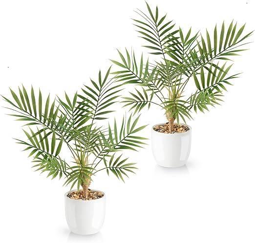 Set van 2 kunstmatige Areca-palmen | GRATIS LEVERING, Huis en Inrichting, Woonaccessoires | Kunstplanten en Kunstbloemen, Nieuw