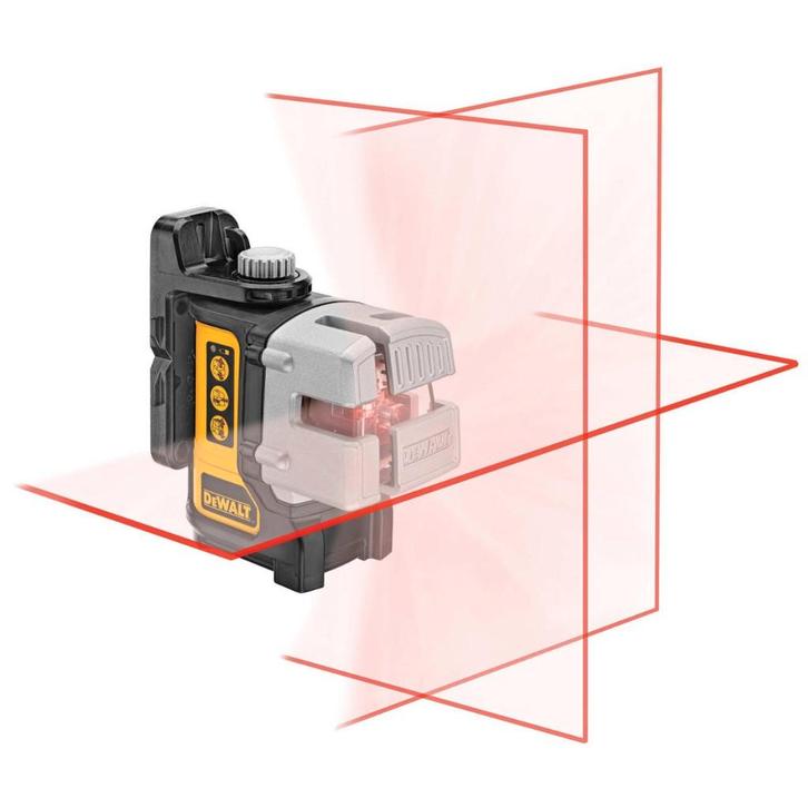 DeWalt kruis lijnlaser kruislijnlaser met 3 stralen, Doe-het-zelf en Bouw, Meetapparatuur, Zo goed als nieuw, Overige meters, Ophalen