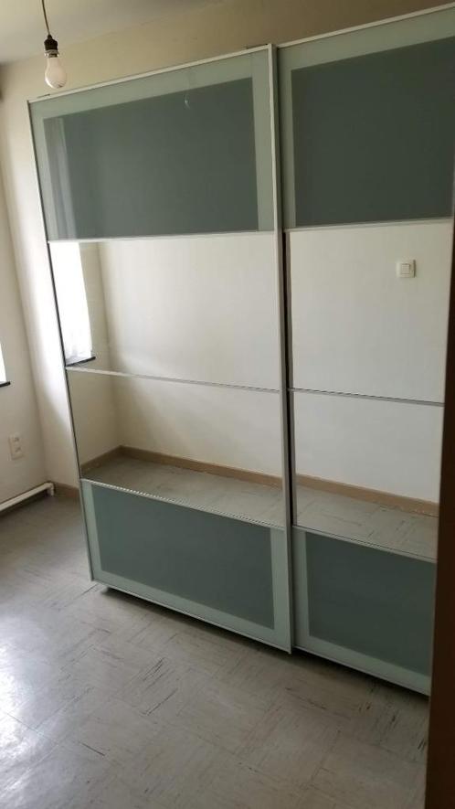 Kleerkast schuifdeur met spiegel, Huis en Inrichting, Kasten | Kleerkasten, Gebruikt, 200 cm of meer, 200 cm of meer, 50 tot 75 cm