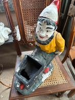Kabouter met kruiwagen tuinbeeldje, Ophalen, Gebruikt, Overige materialen, Tuinkabouter