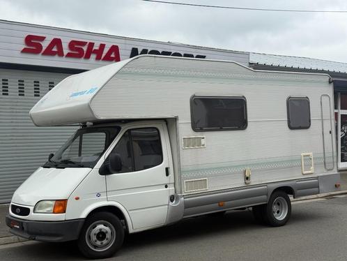 Unieke Mobilhome Transit Rimor Europeo 80 2.5 TD 4Personen, Caravans en Kamperen, Mobilhomes, Bedrijf, Half-integraal, Ford, Ford