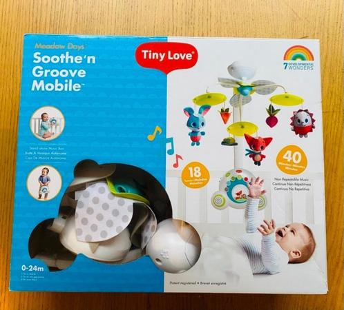 Tiny love soothe 'n groove muziek mobiel - meadow days, Kinderen en Baby's, Speelgoed | Babyspeelgoed, Zo goed als nieuw, Mobiel