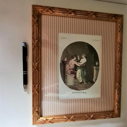 19de E Aquatinto door Girolamo Caratonni, Antiek en Kunst, Kunst | Etsen en Gravures, Ophalen of Verzenden