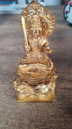 verguld brons. Japan. Staatsbeeld van Monju Bosatsu TB, Ophalen of Verzenden, Brons
