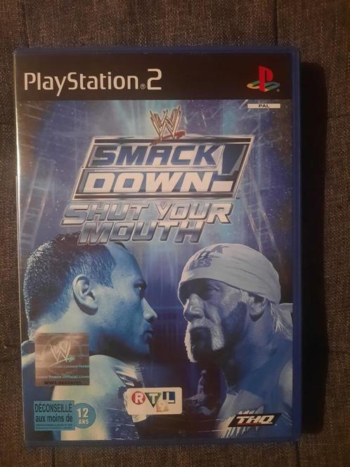 Smackdown! Shut your mouth, Games en Spelcomputers, Games | Sony PlayStation 2, Zo goed als nieuw, Sport, Vanaf 12 jaar, Ophalen of Verzenden