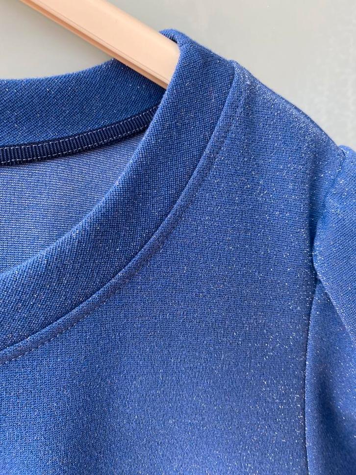 Mayerline Bloes Oceaan blauw met blink draad, Kleding | Dames, Grote Maten, Zo goed als nieuw, Blouse of Tuniek, Blauw, Ophalen of Verzenden