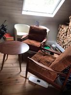Vintage salontafel met 2 zetels, Antiek en Kunst, Ophalen of Verzenden