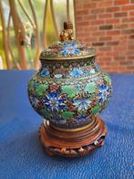 chinese handgem. vergulde geëmailleerde cloisonne gemberpot, Antiek en Kunst, Ophalen