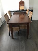 Tafel met 4 stoelen, Huis en Inrichting, Ophalen of Verzenden, Zo goed als nieuw