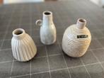 Trio van decoratieve vaasjes, Ophalen of Verzenden, Zo goed als nieuw